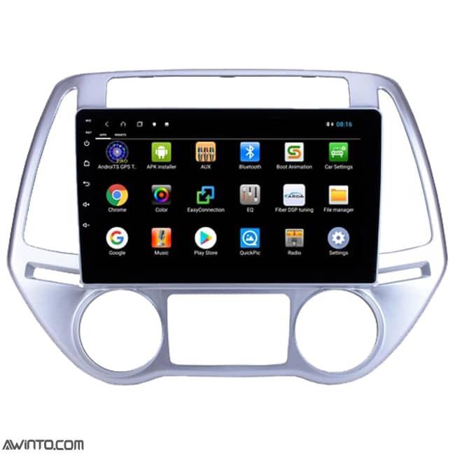 پخش فابریک خودرو و مانیتور ماشین هیوندا آی 20 آندرویدی Hyundai I20 Hyundai I20 Android Car MultiMedia Monitor Wifi GPS 16GB